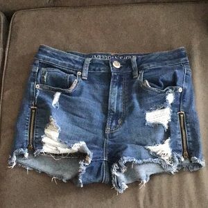 American Eagle High-Waist Denim Short